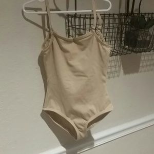 Nude performance leotard